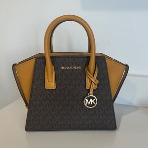 Michael Kors Black and Brown Satchel